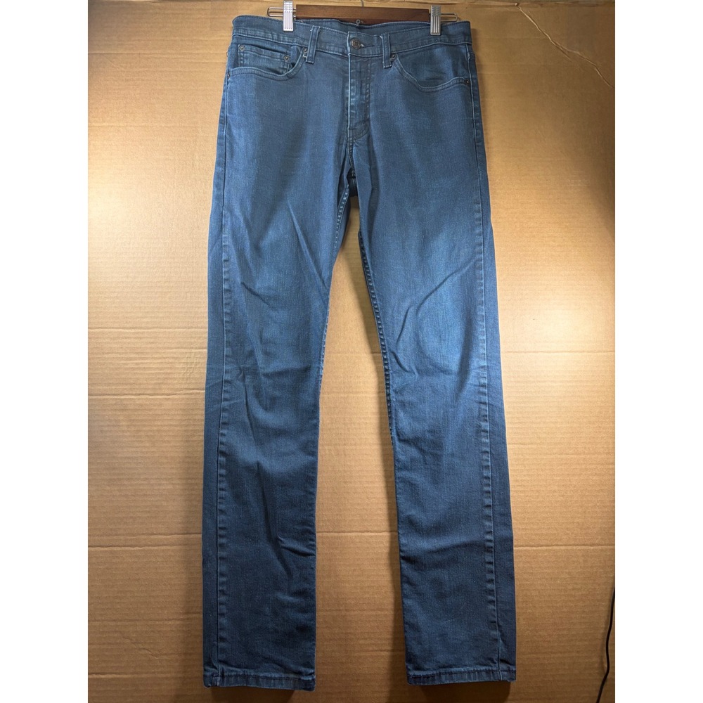 Levi's 511 Slim Fit Jeans Mens 32x34 Dark Blue Indigo Denim WaterLess Stretch